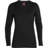 Icebreaker Women's Merino 260 Tech Long Sleeve Crewe Thermal Top -Active Wear Shop 104387001 1