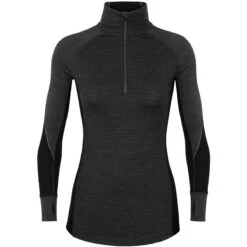 Icebreaker Women's BodyfitZone Merino 260 Zone Long Sleeve Half Zip Thermal Top