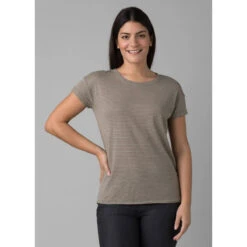Prana Women's Cozy Up T-shirt -Active Wear Shop 1964391 SAGEBRUSHSTRIPE