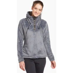 KUHL Women's Flight Pullover -Active Wear Shop 2041 ws flight pullover flint front d14e0220 9948 465e a38c f785c8c69c71