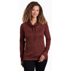 KUHL Women's Lea Pullover -Active Wear Shop 4186 lea pullover bordeaux front pdp photo a5977e9b 0c97 411b 887d abbc8375cbec