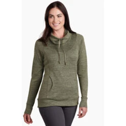 KUHL Women's Lea Pullover -Active Wear Shop 4186 lea pullover sage front pdp photo