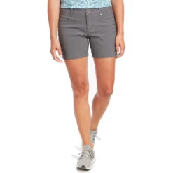 KUHL Women's Trekr Short 5.5" -Active Wear Shop 6356 Trekr Short 5 5 Charcoal Front