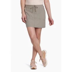 KUHL Women's Vantage Skort -Active Wear Shop 6406 Ws Vantage Skort Khaki Front 2
