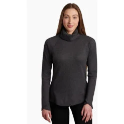 KUHL Women's Petra Turtleneck -Active Wear Shop 8066 Petra Turtleneck Pavement Front