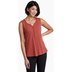 KUHL Women's Shay Tank -Active Wear Shop 8408 Shay Tank Clay Front