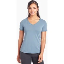 KUHL Women's Juniper Short Sleeve -Active Wear Shop 8435 Juniper SS Overcast Front 0a8e2622 ab5a 43ad 865b 804e9293d806
