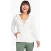 KUHL Women's Bandita 1/2 Zip Pullover 2 KUHL Women's Bandita 1/2 Zip Pullover -Active Wear Shop 8453 Bandita Halfzip Pullover White Front
