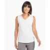 KUHL Women's Juniper Tank -Active Wear Shop 8454 Juniper Tank White Front 1