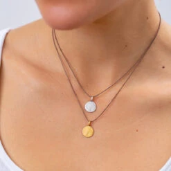 Tiny Charm Necklace - 16" -Active Wear Shop Bronwen TCDisc GoldSilver
