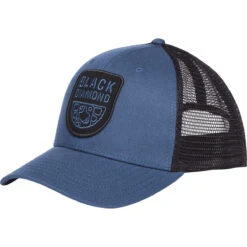 Black Diamond BD Trucker Hat -Active Wear Shop FX7L 9108 BD TRUCKER HAT INK BLUE BLACK 01