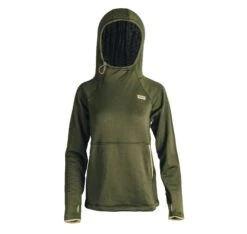 Women's Leah Fleece Pullover Hoody -Active Wear Shop Leah PineGreen