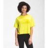 The North Face Women's Short Sleeve Half Dome Cropped Tee -Active Wear Shop NF0A4AUF JE3 hero 1