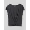 Prana Women's Pacific Drift Short Sleeve Top -Active Wear Shop W11212394 BLACK ALT 9