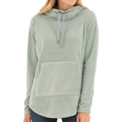 Women's Bamboo Fleece Pullover Hoody -Active Wear Shop W Polar Fleece TurtleGrass 1