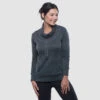 KUHL Women's Lea Pullover -Active Wear Shop Women s Lea Pullover Sweatshirt 4186 Carbon