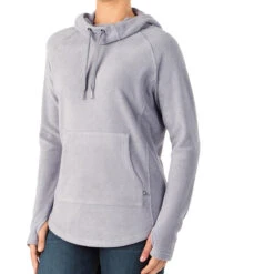 Active Wear Shop -Active Wear Shop Womens Bamboo Fleece Pullover Hoody WPH Silver Stone