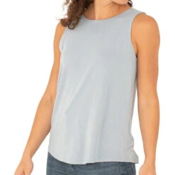 Women's Bamboo Highline Tank -Active Wear Shop Womens HighlineTank CaysBlue 1 1