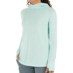 Women's Bamboo Weekender Hoody -Active Wear Shop Womens WeekenderHoody BlueChill 1