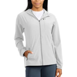 Women's Breeze Jacket -Active Wear Shop breeze jacket light grey women top 1