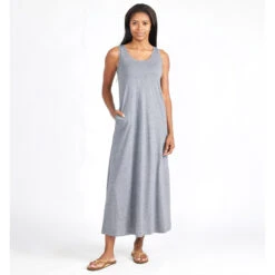 Women's Heritage Midi Dress -Active Wear Shop heritage midi dress heather flint women 1